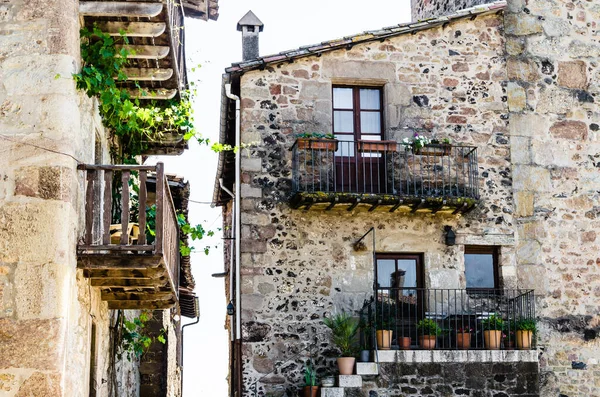 Eine Nahaufnahme Alter Gebäude Santa Pau Girona Spanien — Stockfoto