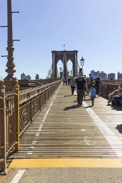 New York City United States Sep 2017 Brooklyn Bridge New — Stock Photo, Image