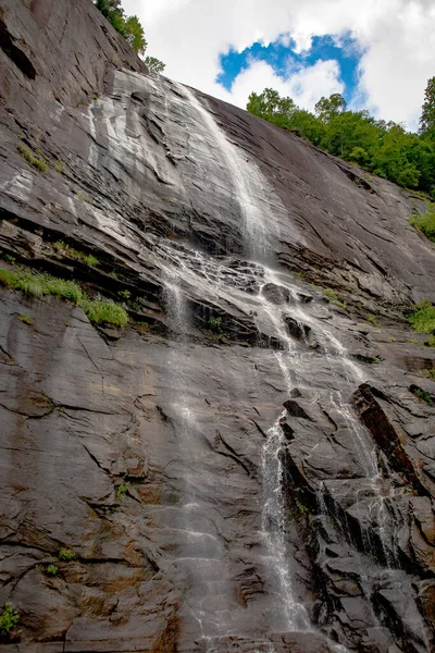 Hickory Nut Falls Een Waterval Gelegen Chimney Rock State Par — Stockfoto