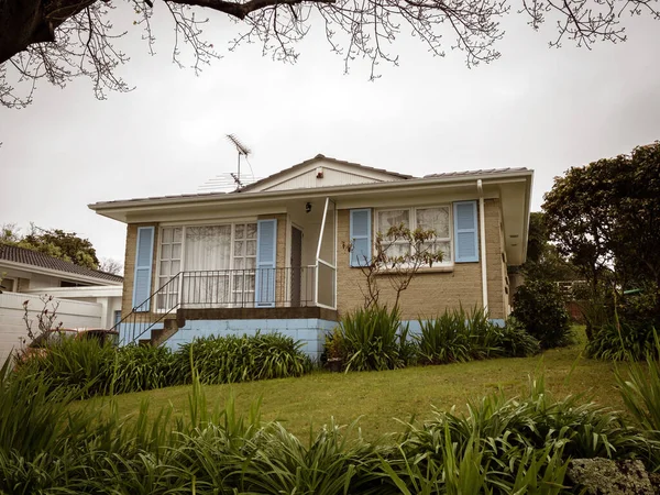 Auckland Nový Zéland Srpna 2021 Pohled Příměstský Dům Bucklands Beach — Stock fotografie