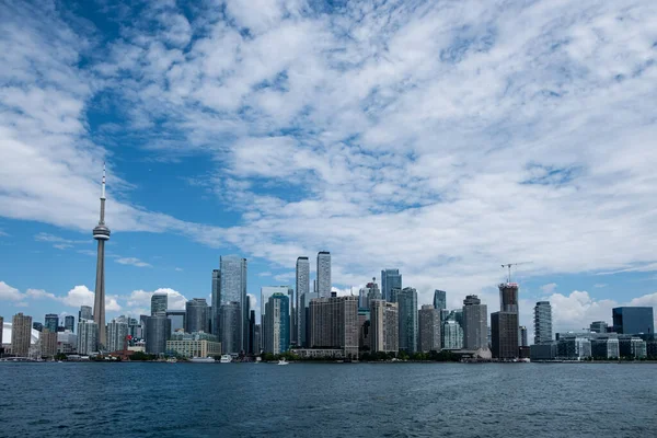 Panoramatický Snímek Toronta Kanadě Jezera Ontario — Stock fotografie