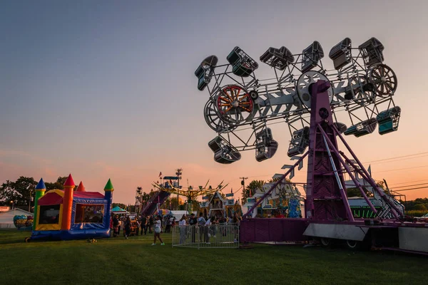 Warren Verenigde Staten Aug 2021 Carnavals Heteluchtballonnen Warren County Farmers — Stockfoto
