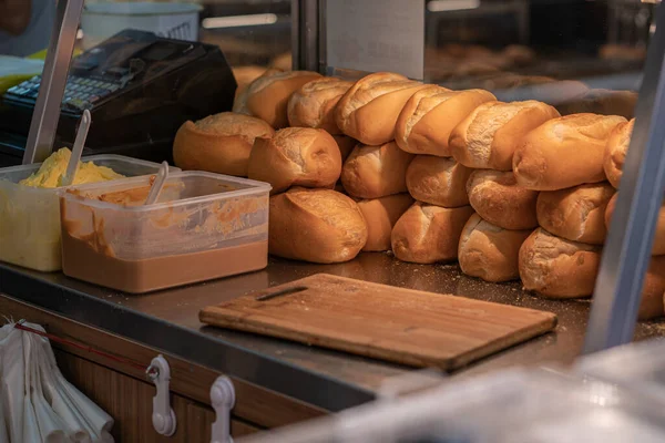 Сінгапурський Французький Хліб Масло Або Кая Місцева Пекарня — стокове фото