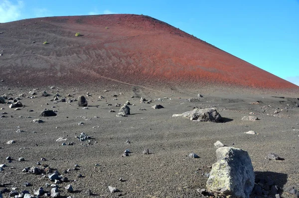 Paesaggio Vulcanico Arido Dell Isola Lanzarote — Foto Stock
