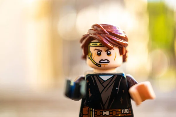 Poznan Pologne Août 2021 Figurine Jouet Lego Star Wars Anakin — Photo