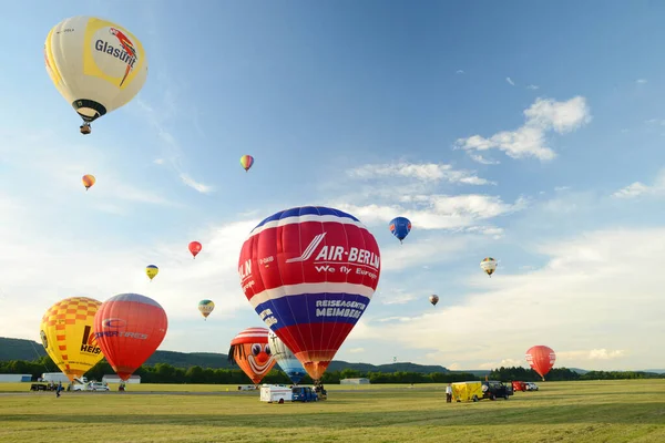 Foehren Allemagne Août 2015 Les Montgolfières Colorées Moselle Balloon Festival — Photo