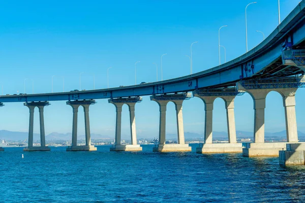 Een Prachtig Uitzicht Een Lange Brug San Diego Colorado — Stockfoto