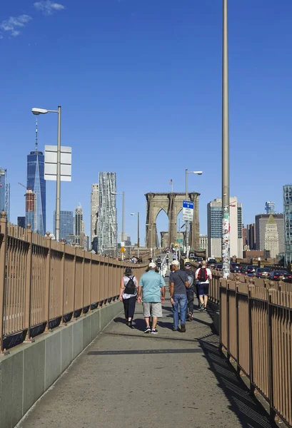 New York City United States Sep 2017 Brooklyn Bridge New — Stock Photo, Image