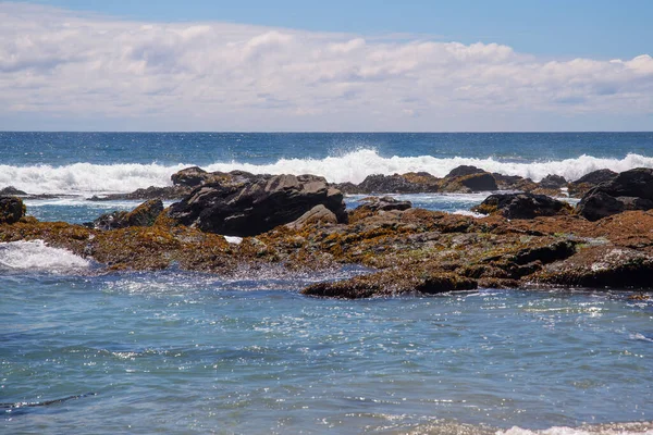 Oceano Pacífico Partir Praia Tril Tril Região Los Lagos Sul — Fotografia de Stock