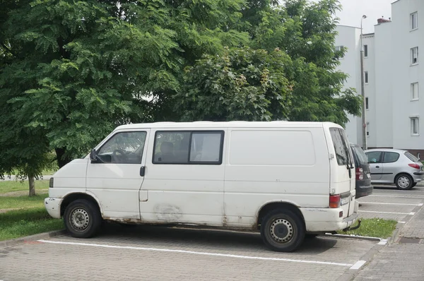 Познан Поланд Июля 2017 Года Старый Ржавый Фургон Volkswagen Transporter — стоковое фото