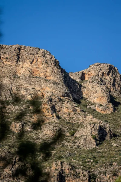 Vertikalt Bilde Vakkert Fjellandskap Sør Spania Murcia – stockfoto