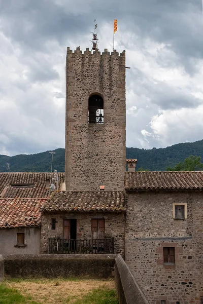 Vertikal Bild Santa Pau Spanien — Stockfoto