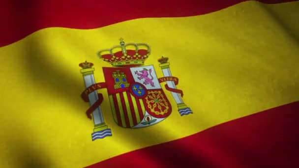 스페인의 깃발을 흔들며 닫히다 — 비디오