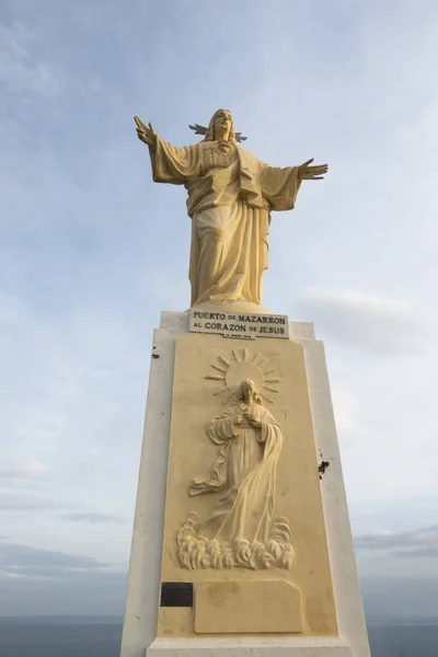 Murcia Spain Jul 2019 Vertical Shot Jesus Christ Statue Puerto — Stock Photo, Image
