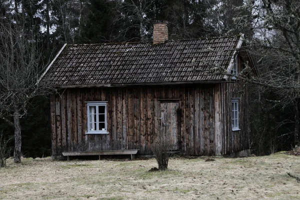 Kvanum Schweden April 2010 Ein Alter Schwedischer Bauernhof Auf Dem — Stockfoto