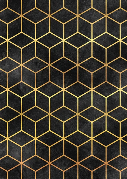 Schöne Abstrakte Digitale Kunst Geometrisch Modern Und Bunt Gelb Grün — Stockfoto