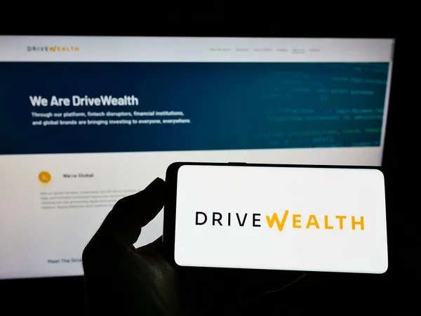 Stuttgart Germany Ağustos 2021 Abd Fintech Şirketi Drivewealth Lllc Nin — Stok fotoğraf