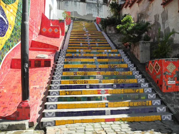 里约热内卢的Escalera Selaron观 — 图库照片