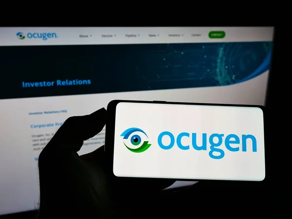 Stuttgart Germany Ağustos 2021 Amerikan Biyofarmasötik Şirketi Ocugen Inc Logosunu — Stok fotoğraf