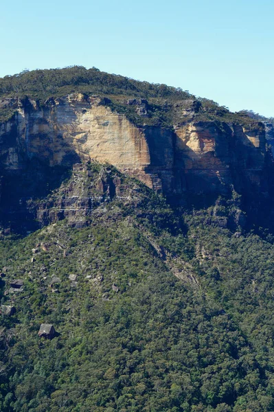 Uma Vista Das Montanhas Azuis Escadaria Dourada Katoomba Austrália Escadaria — Fotografia de Stock