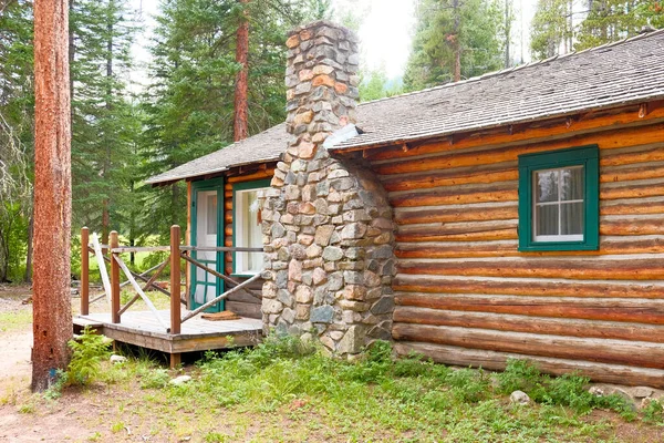 Eine Holzhütte Wald Des Grand Teton National Park Wyoming Usa — Stockfoto