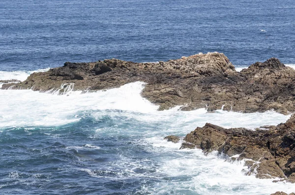 Uma Bela Costa Cidade Ribadeo Galiza Espanha — Fotografia de Stock