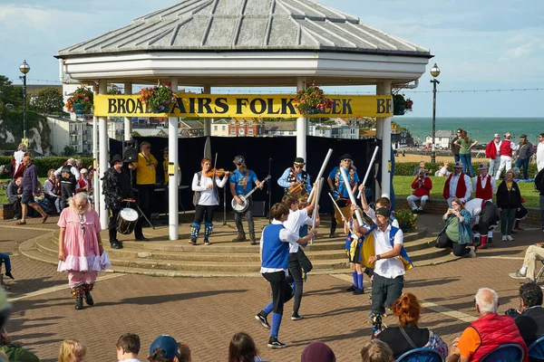 Broadstairs United Kingdom Aug 2021 Traditional Morris Dancers Perform Annual — Stock Photo, Image