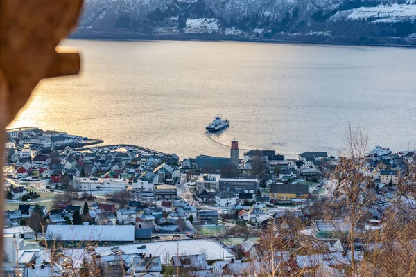 View Volda Winter Norway — Stock Photo, Image