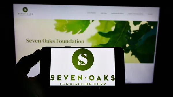 Stuttgart Germany Ağustos 2021 Seven Oaks Edinme Şirketi Logosu Olan — Stok fotoğraf