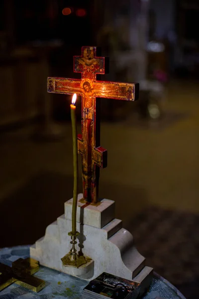 Baptême Traditionnel Dans Église — Photo