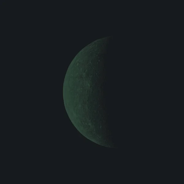 Silhueta Verde Escura Planeta Escuridão — Fotografia de Stock