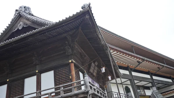 Ein Blick Auf Japans Alten Historischen Tempel Und Pavillon — Stockfoto