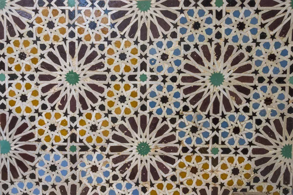 Een Prachtig Mozaïek Marokkaans Tegelpatroon — Stockfoto
