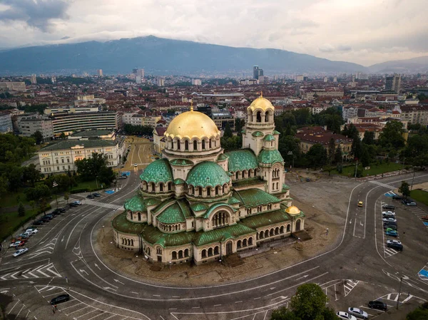 Собор Святого Александра Невского Дневном Свете Софии Болгария — стоковое фото