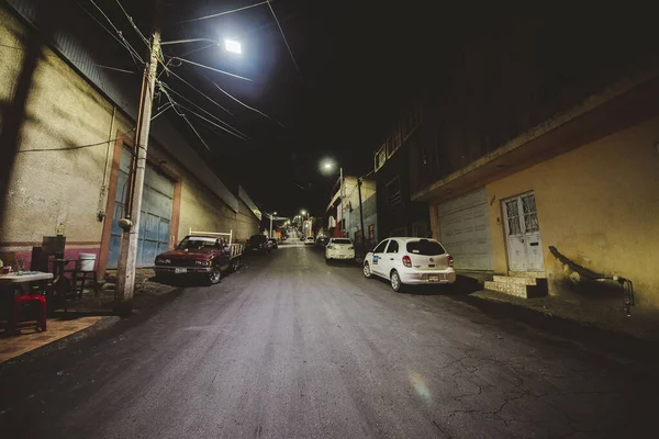 Zacatecas Mexique Avril 2018 Une Rue Vide Bordée Bâtiments Résidentiels — Photo