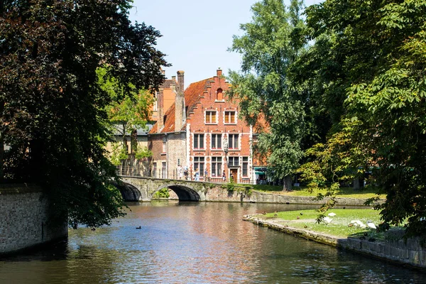 Brugge Bélgica Julio 2021 Una Hermosa Foto Del Flanders Hotel —  Fotos de Stock