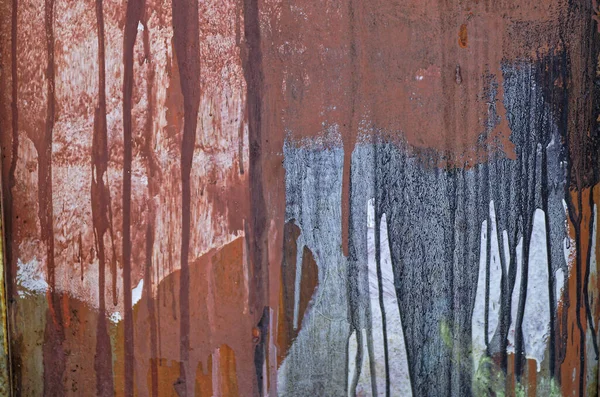Zbliżenie Brudny Grunge Stary Zardzewiały Ściana Kolorowy Linia Malowanie Szary — Zdjęcie stockowe