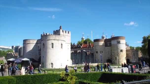 卡卡松城城堡的景观 — 图库视频影像