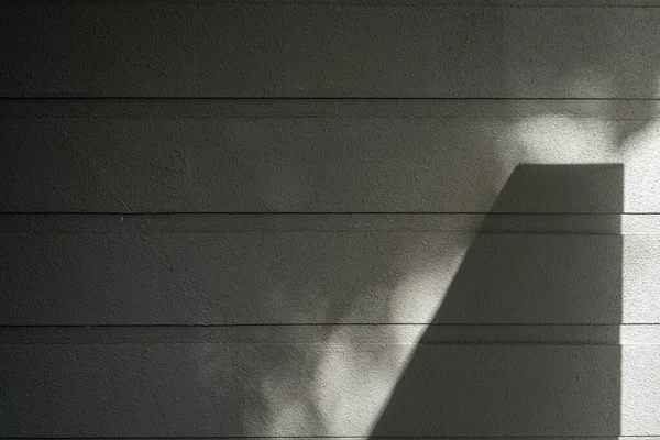 Eine Weiße Holzwand Mit Dem Sonnenlicht Darauf — Stockfoto