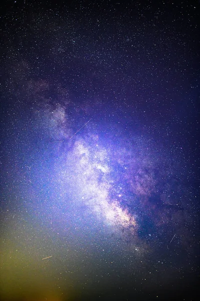 Maravilhoso Céu Noturno Com Estrelas Brilhantes — Fotografia de Stock