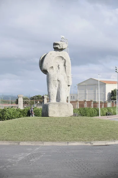 Coruna Espagne Juil 2021 Plan Vertical Statue Breogan Corogan Espagne — Photo