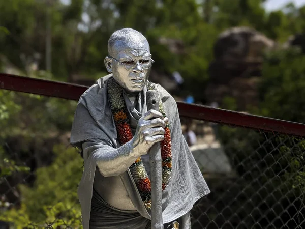 Tirumalaandhra Pradesh India Jul 2021 Close Shot Duplicate Mahatma Gandhi — Stock Photo, Image