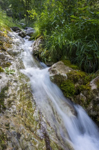 Vysoká Horská Řeka Andorře — Stock fotografie