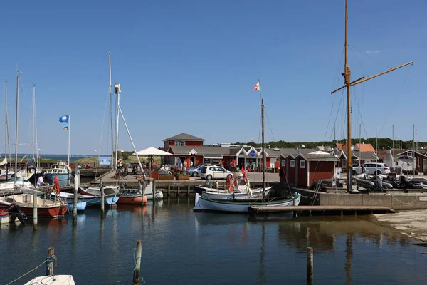 Gilleleje Dinamarca Junho 2021 Dia Ensolarado Porto Gilleleje Marina Norte — Fotografia de Stock