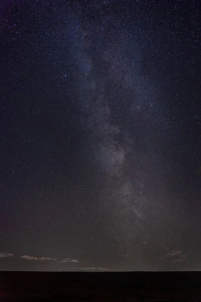 Νυχτερινός Ουρανός Ορατά Αστέρια Και Γαλαξίες — Φωτογραφία Αρχείου