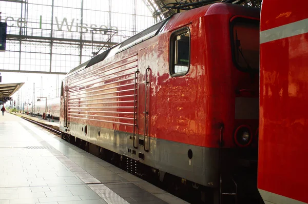 Frankfurt Németország 2021 Augusztus Egy Regionális Vonat Készen Áll Leszerelésre — Stock Fotó