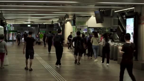 Mensen Die Luchthaven Lopen — Stockvideo