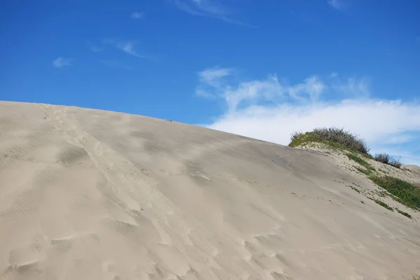 Ciel Bleu Sur Dune Par Une Journée Ensoleillée — Photo