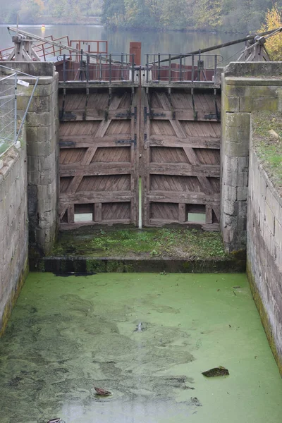 Portão Bloqueio Canal Hannover — Fotografia de Stock
