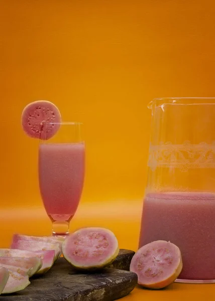 Ένα Νόστιμο Δροσιστικό Χυμό Guava — Φωτογραφία Αρχείου